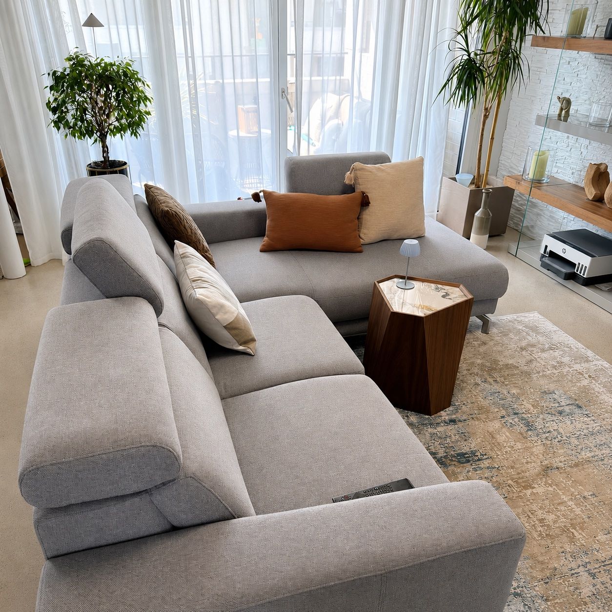 Divani: XOOON Ecksofa Sofa Longchair hellgrau Top Zustand Fr.2600 – Usato da Rotkreuz venduto da beltraum 7