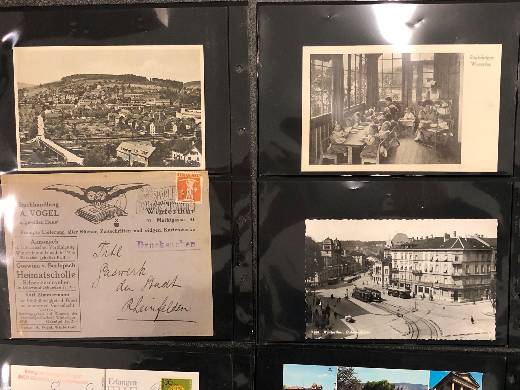 Ansichtskarten: Privat-Sammlung Winterthur - 56 Briefe & Ansichtskarten – Gebraucht aus Lufingen von Rac0 8