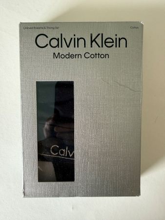 CALVIN KLEIN, Bralette und String, Grösse XL, Schwarz (Set)