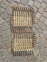 2 Körbe goldfarben Wellenmuster 29cm x 36.5cm
