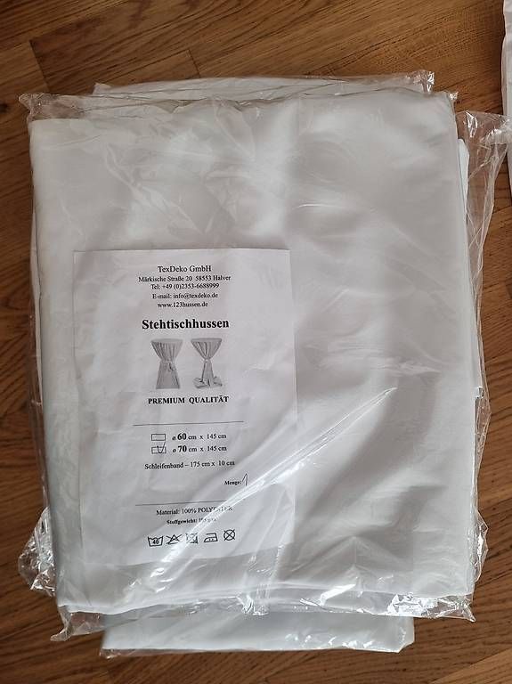 Tessuti: 4 Stehtischhussen / neu – Nuovo e nell'imballaggio originale da Kilchberg ZH venduto da hin_6clb 1