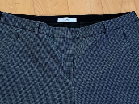 Brax Hose Gr. 46 Style Maron blau/schwarz kariert