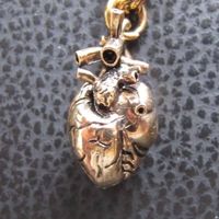 Gothic Steampunk Taxidermy Anhänger Herz