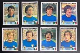 Original Panini Fussball WM Argentina 78, 8 Stück ITALIA