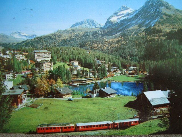 Cartoline postali: Arosa, RhB mit Untersee – Usato da Thun venduto da Abigboss
