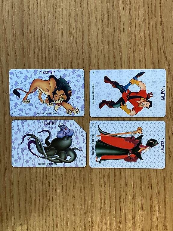 Cartoline postali: Tessere telefoniche Disney – Usato da Maroggia venduto da Luca_Ferrario
