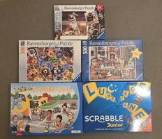 Lot de 5 puzzles Ravensburger et 2 jeux de société