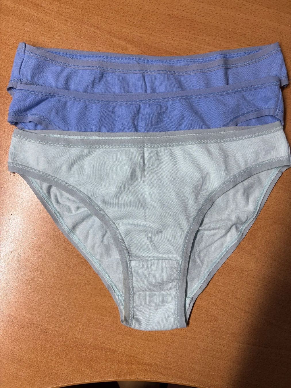Altra biancheria intima: 3 Stück esmara Slips blau/hellgrün - Grösse M – Usato da Kleinandelfingen venduto da Baba23