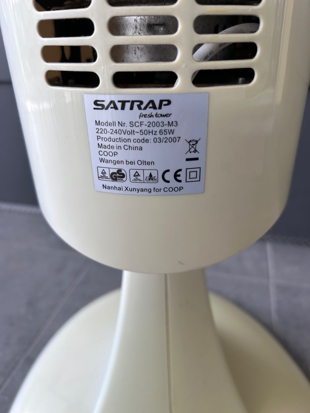 Ventilatori: Satrap Ventilator / Turmventilator SCF-2003-M3, Top! – Usato da Büttikon AG venduto da bumble_bee01 2