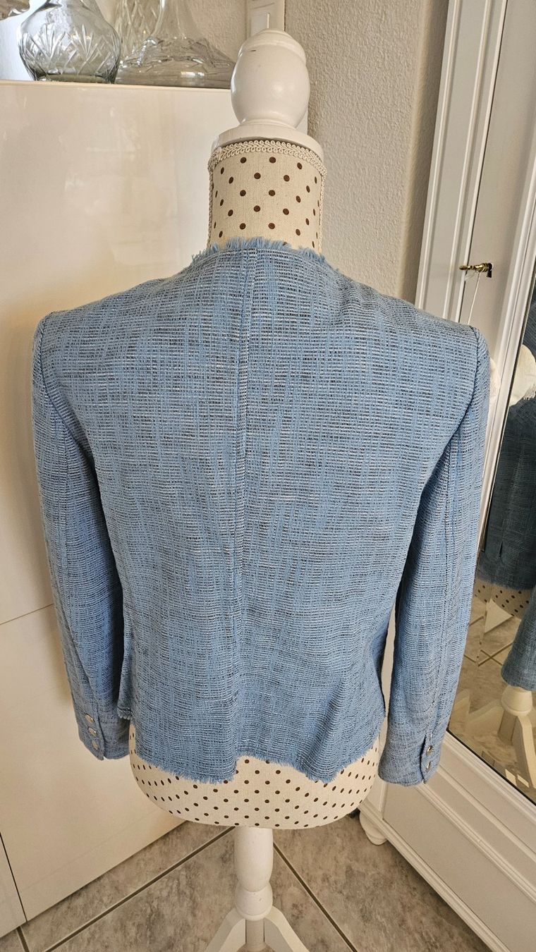 Giacche: Blazer Jacke Gr. 40, helles Jeansblau Blau Marc Aurel – Usato da Gossau ZH venduto da Goes05 5