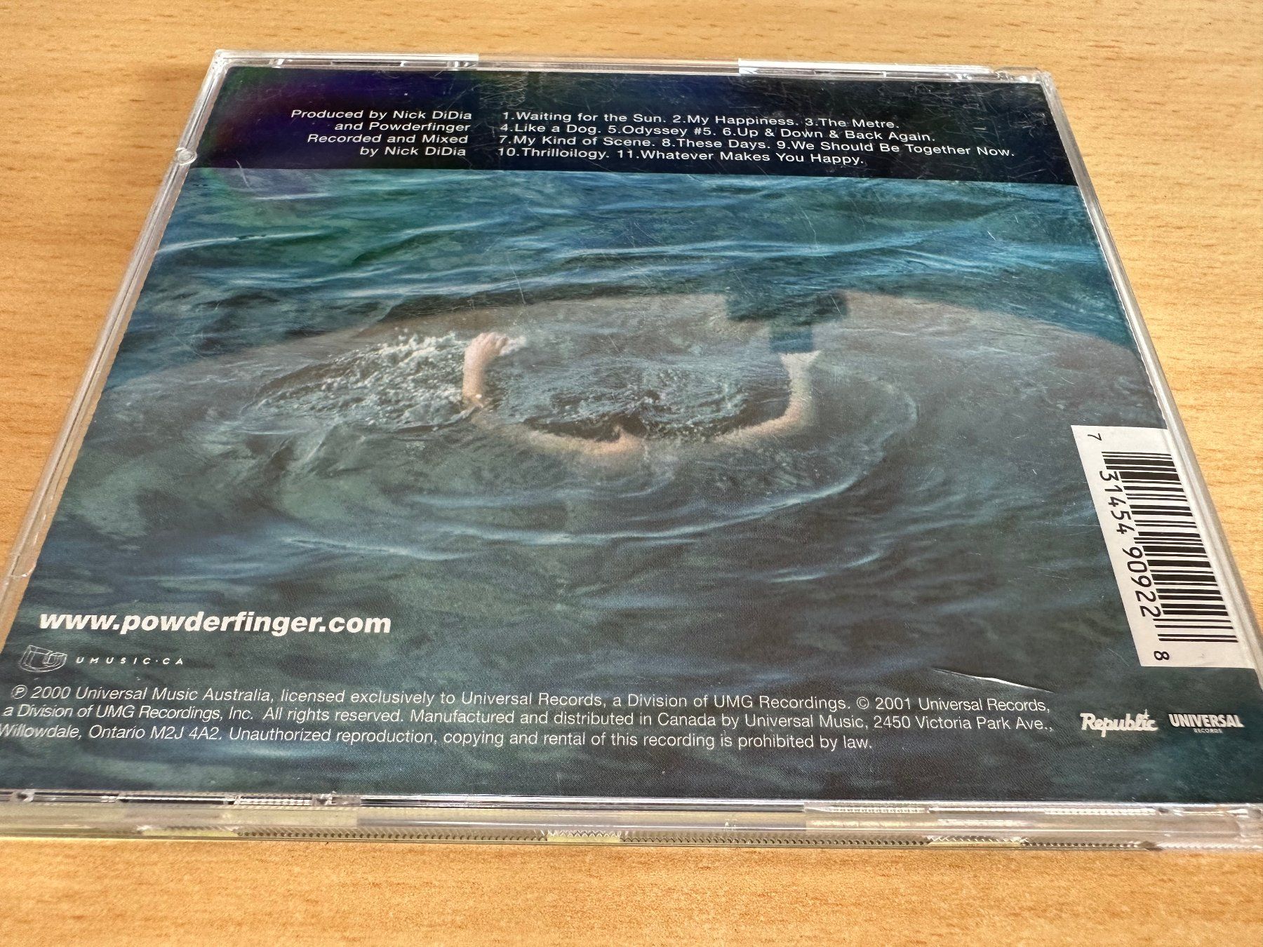 CDs: Powderfinger – Odyssey Number Five – D'occasion à Rikon im Tösstal par Alpenmutz 1