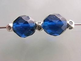 Perle Würfel gemustert 4x3 mm nickelfrei