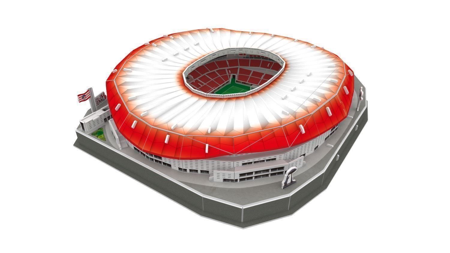 Puzzle: Atletico Madrid Stadion LED 3D Puzzle – Nuovo e nell'imballaggio originale da Wil SG venduto da Football-Legends 1