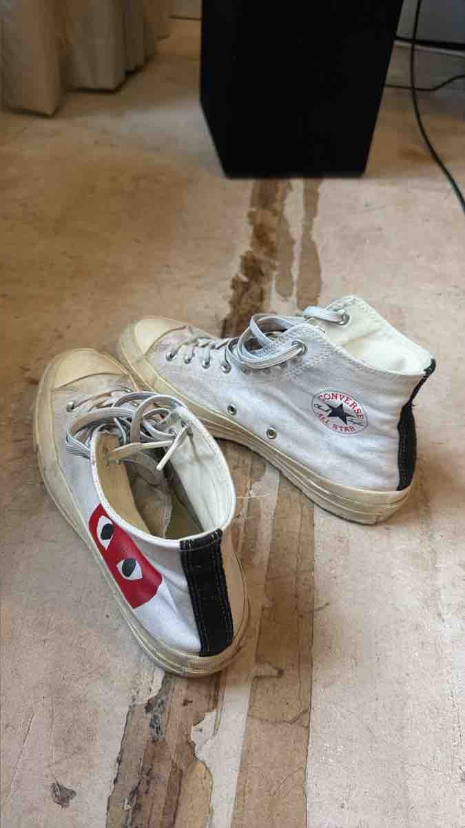 Comme Des Garcons Scarpe da uomo: Converse Comme des Garcons Sneaker weiss Grösse 41.5 – Usato da Untersiggenthal venduto da fromtheBarrio 1