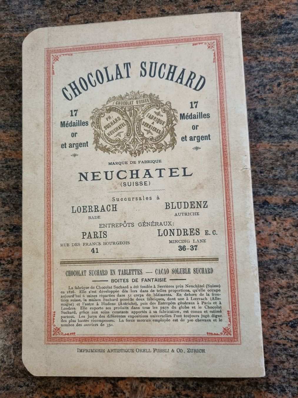 Dokumente: Katalog Paris 1889 Sections Suisses Prospekt – Gebraucht aus Trachslau von post35 1