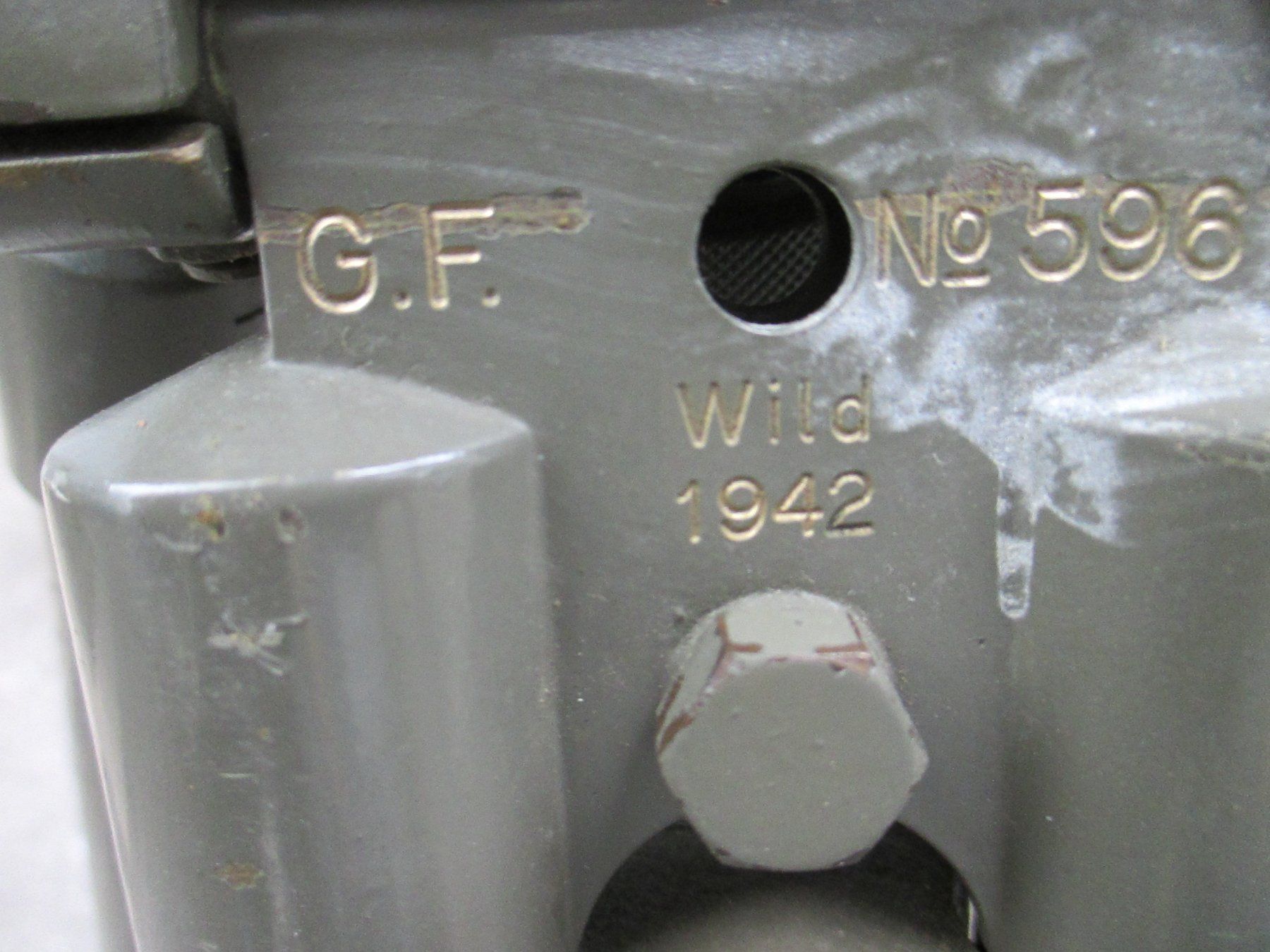 Schweizer Armee Feldstecher: Kern Grabenfernrohr 12x72 mit Stativ. – Gebraucht aus zürich von Haluk1 5