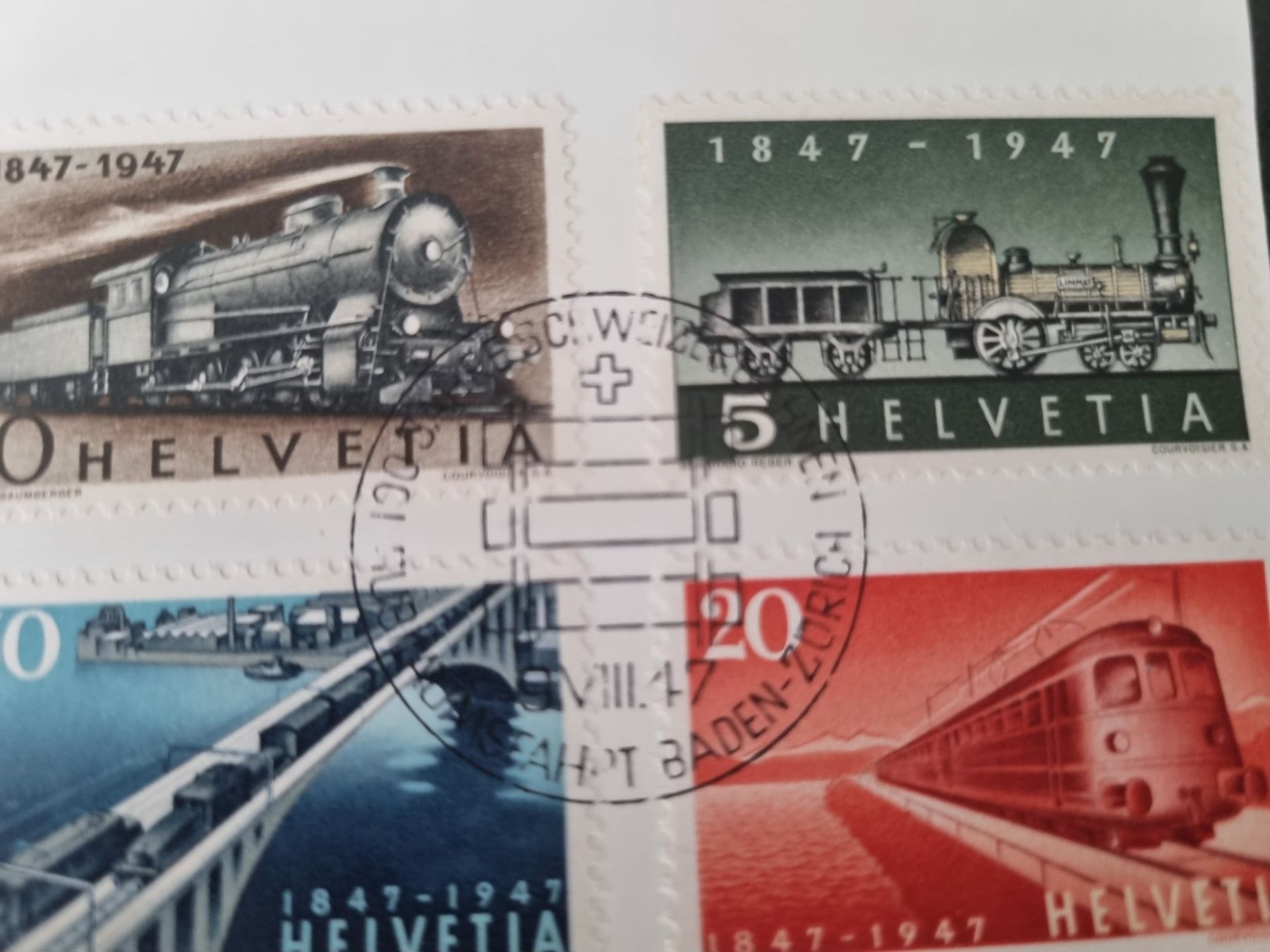 Tutti i francobolli: 1947 : 2x Nr. 277 - 280 mit Ersttag Stempel – Usato da Gümligen venduto da Geniusbuy 2