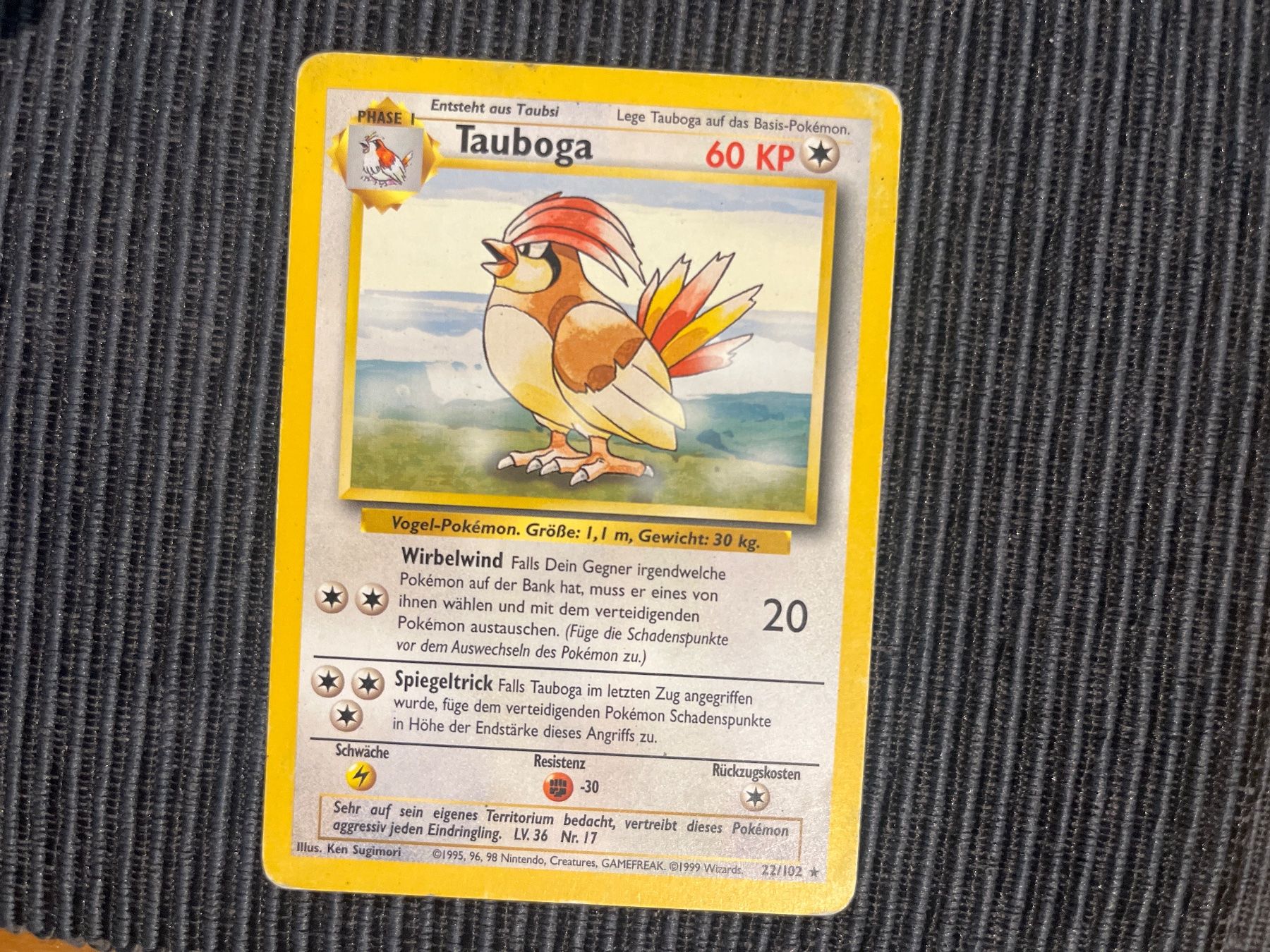 Pokémon Carte collezionabili: Pokemon Tauboga non holo rare Base Set – Usato da Wabern venduto da Collectfun