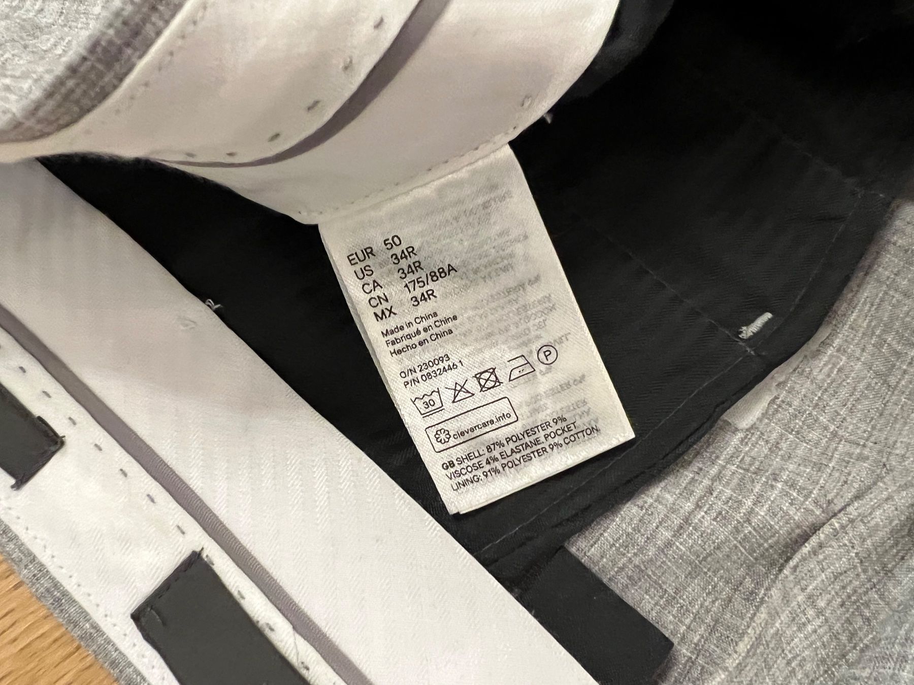 H&M Pantaloni: Hellgraue Hose (slim fit EUR50) – Usato da Altendorf venduto da wqv_97 2