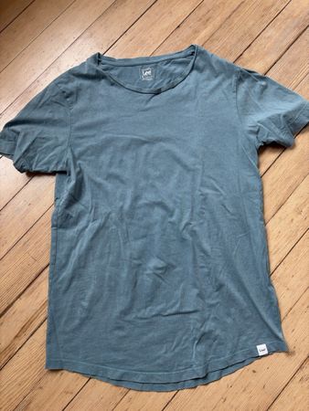 Lee T-Shirt blau Regular Long Fit Gr M Neu