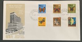 Neuseeland 1971 FDC Schmetterlinge