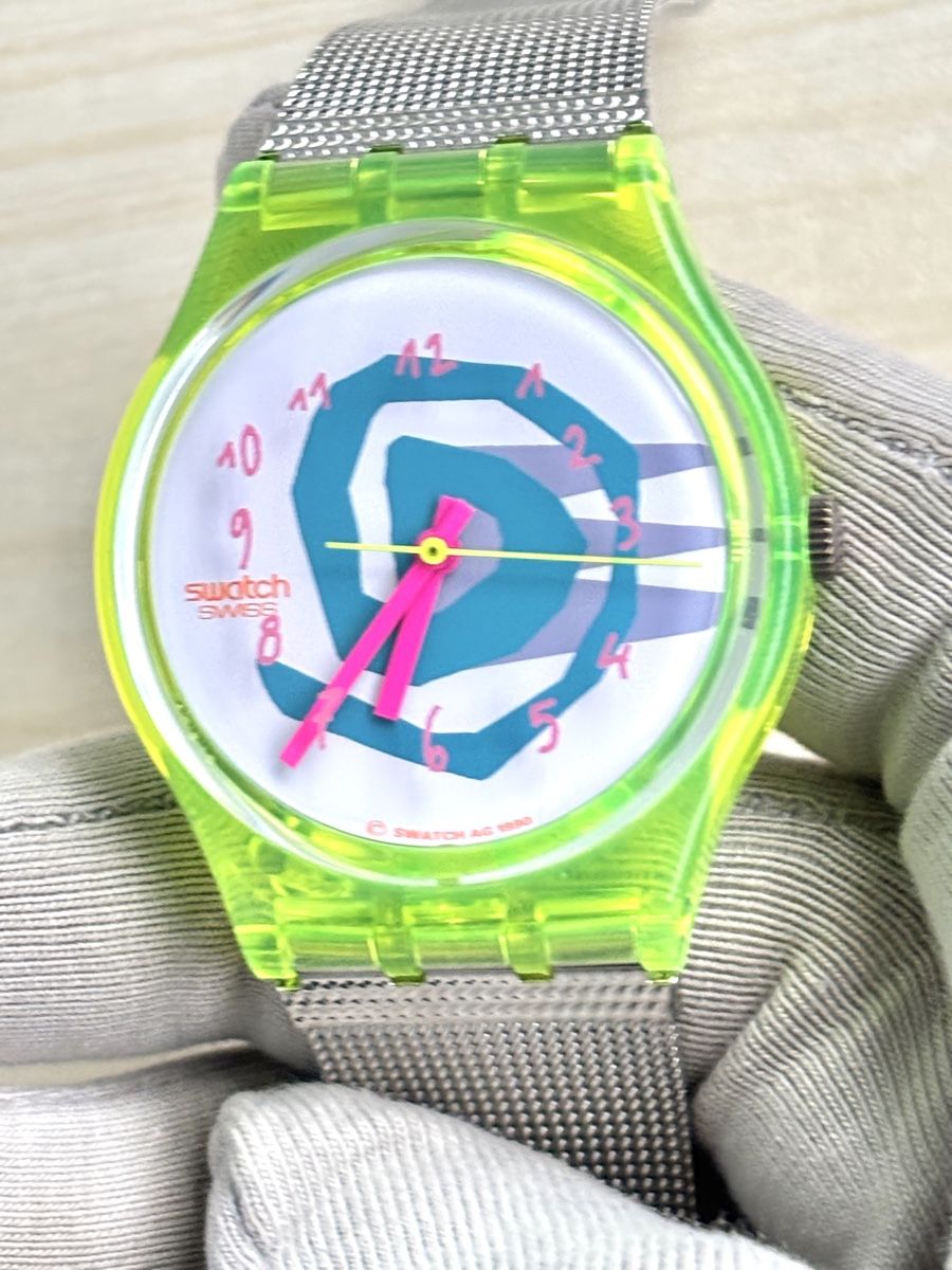 Swatch Orologi: Swatch Uhr transparent mit Mesh-Armband  – Nuovo (secondo la descrizione) da Grenchen venduto da chththl 3