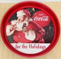 EXKLUSIV Coca-Cola Serviertablett mit Santa Claus (12)