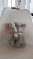 Plüschtier Elefant rosa Schleife guter Zustand