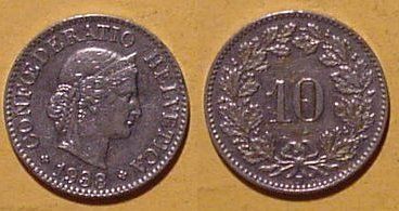 Tutti le monete: 10 Rappen 1938 – Usato da Allschwil venduto da Coinfreak
