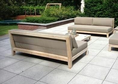 Divani: Sofa Lounge Gartenmöbel Gartensofa Teakholz Loungesofa Couch – Nuovo e nell'imballaggio originale da Daisendorf venduto da Wohn-Kult 1