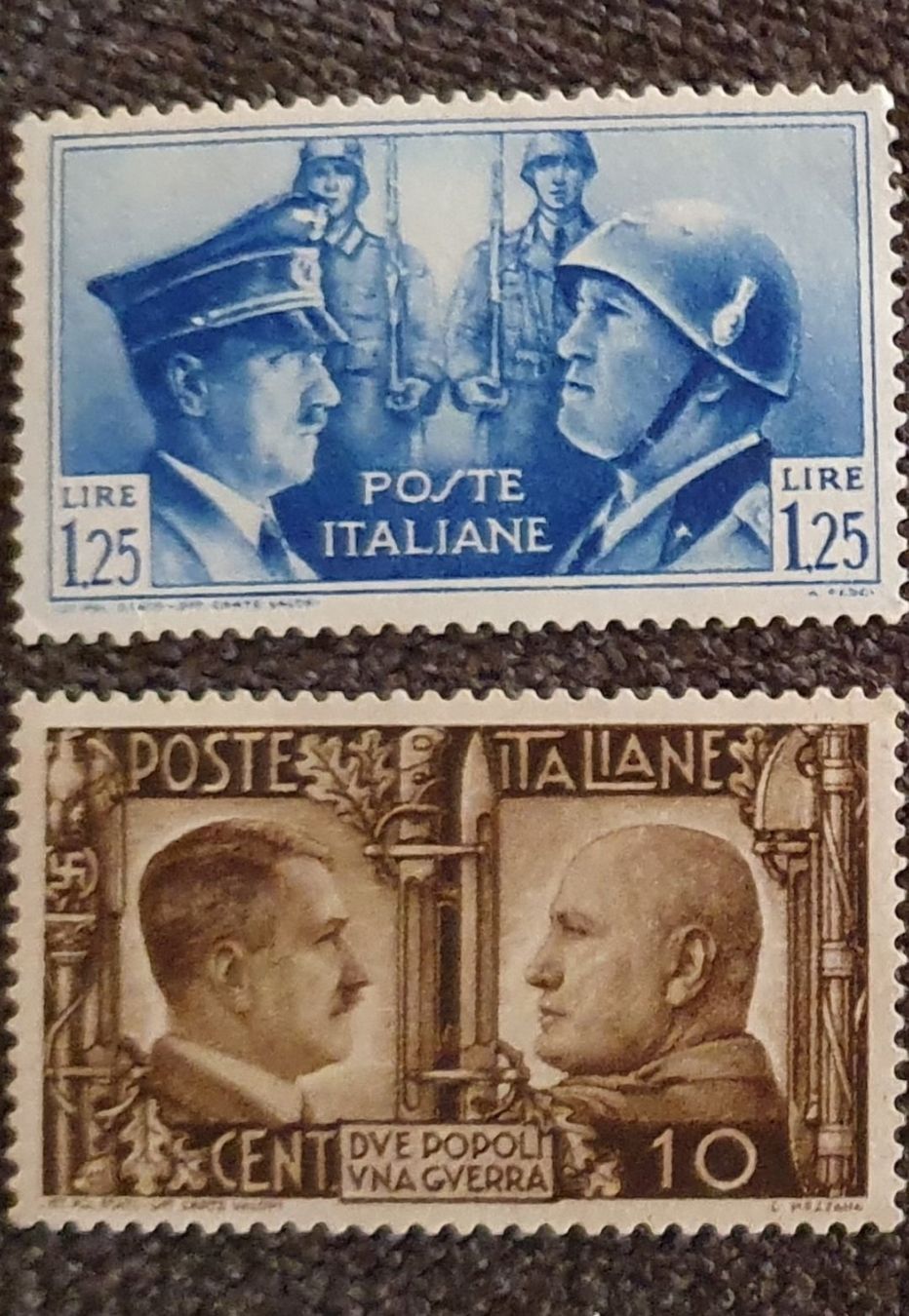 Alle Briefmarken: Kompletter Briefmarkensatz WW2 – Gebraucht aus Pregassona von eld_st6b 1