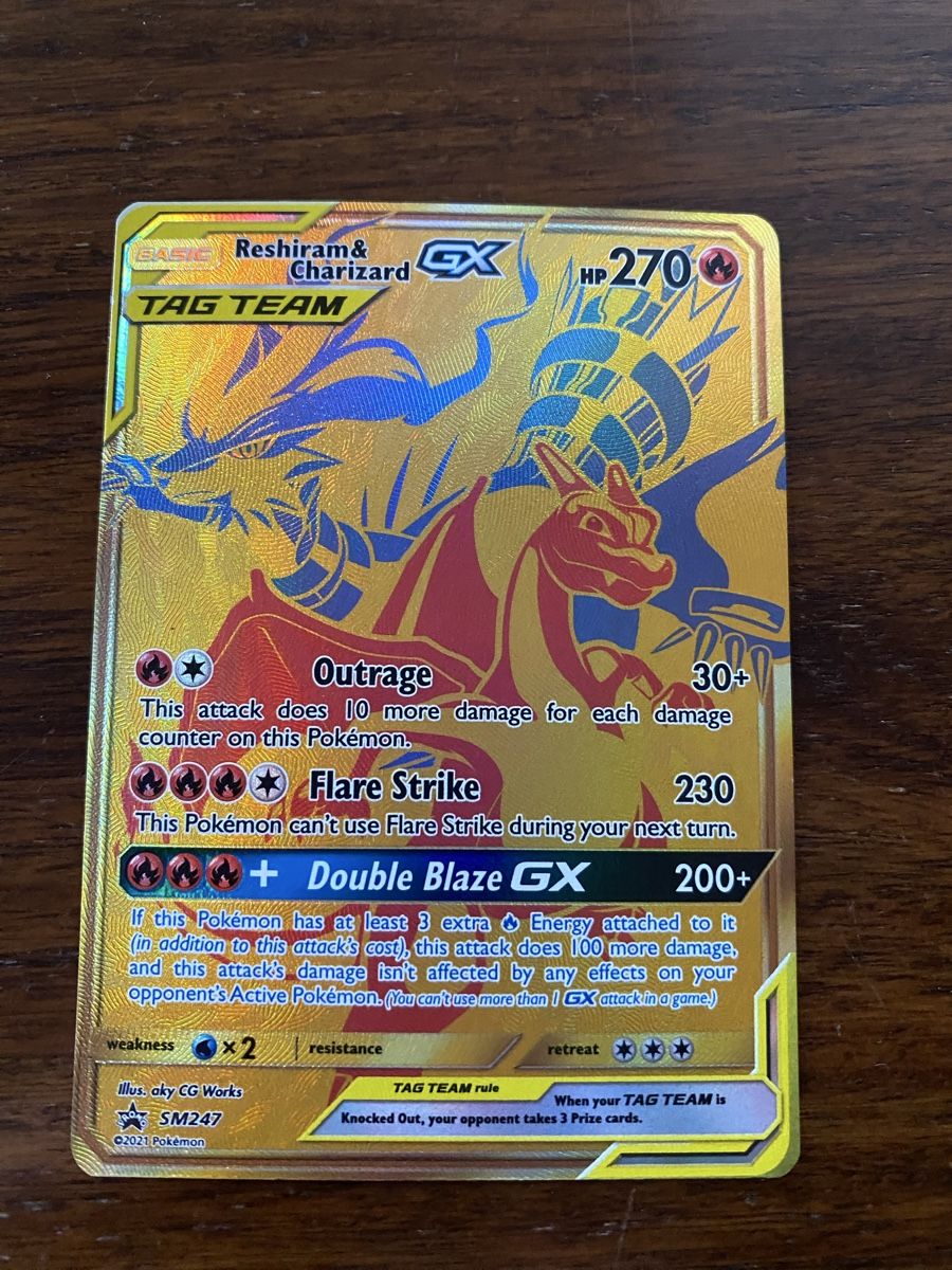 Pokémon Sammelbilder & Trading cards: Reshiram & Charizard GX SM247 Promo – Gebraucht aus Rorschach von cabrones98