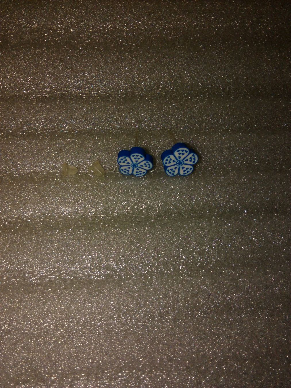 Ohrringe & -stecker: ohrringe modeschmuck,,2 blumen,,,dunckblau,,,matte – Neu (gemäss Beschreibung) aus Basel von bijoutrie_4 1