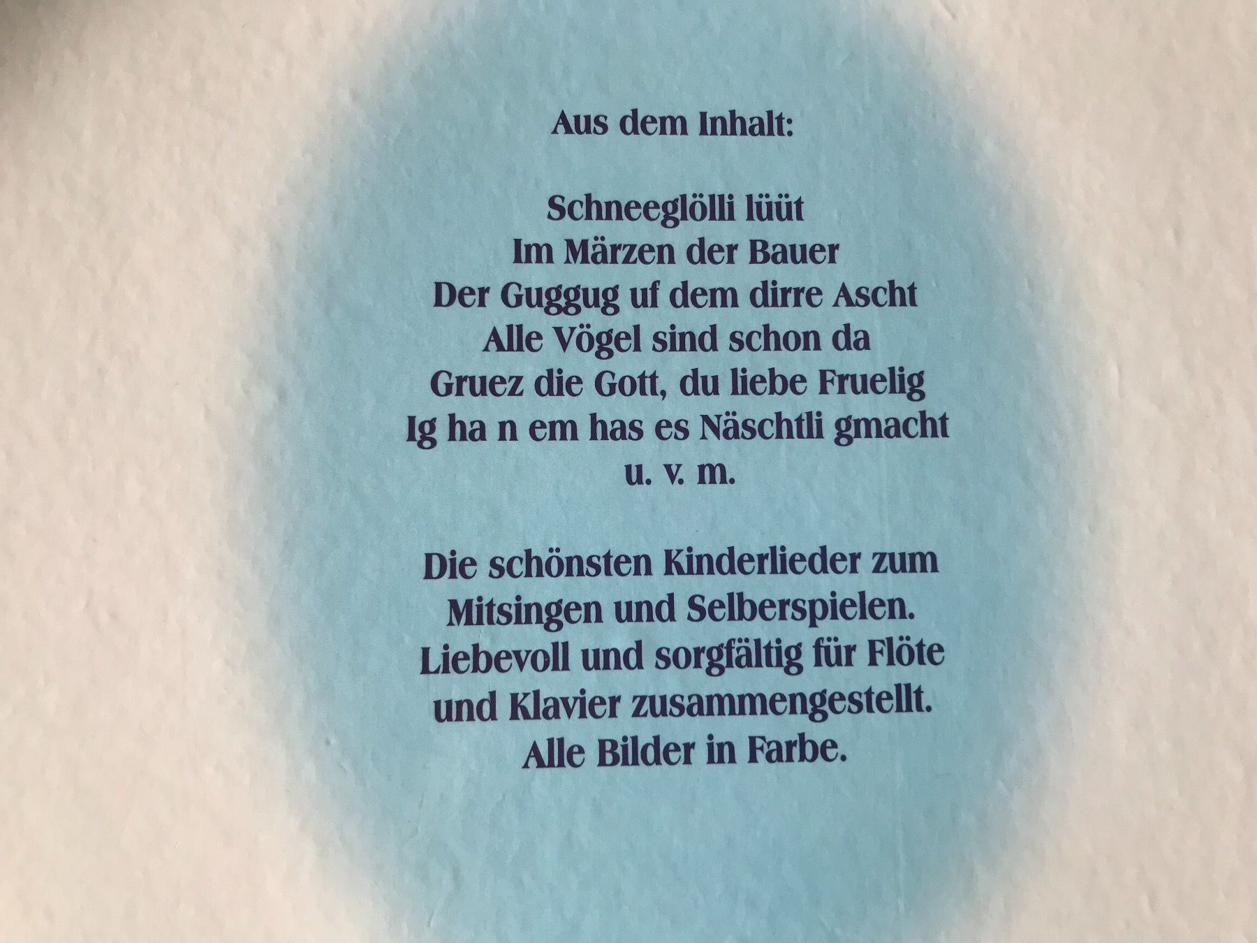 Libri: Kinderliederbuch – Nuovo (secondo la descrizione) da Mels venduto da man_w8ky 4