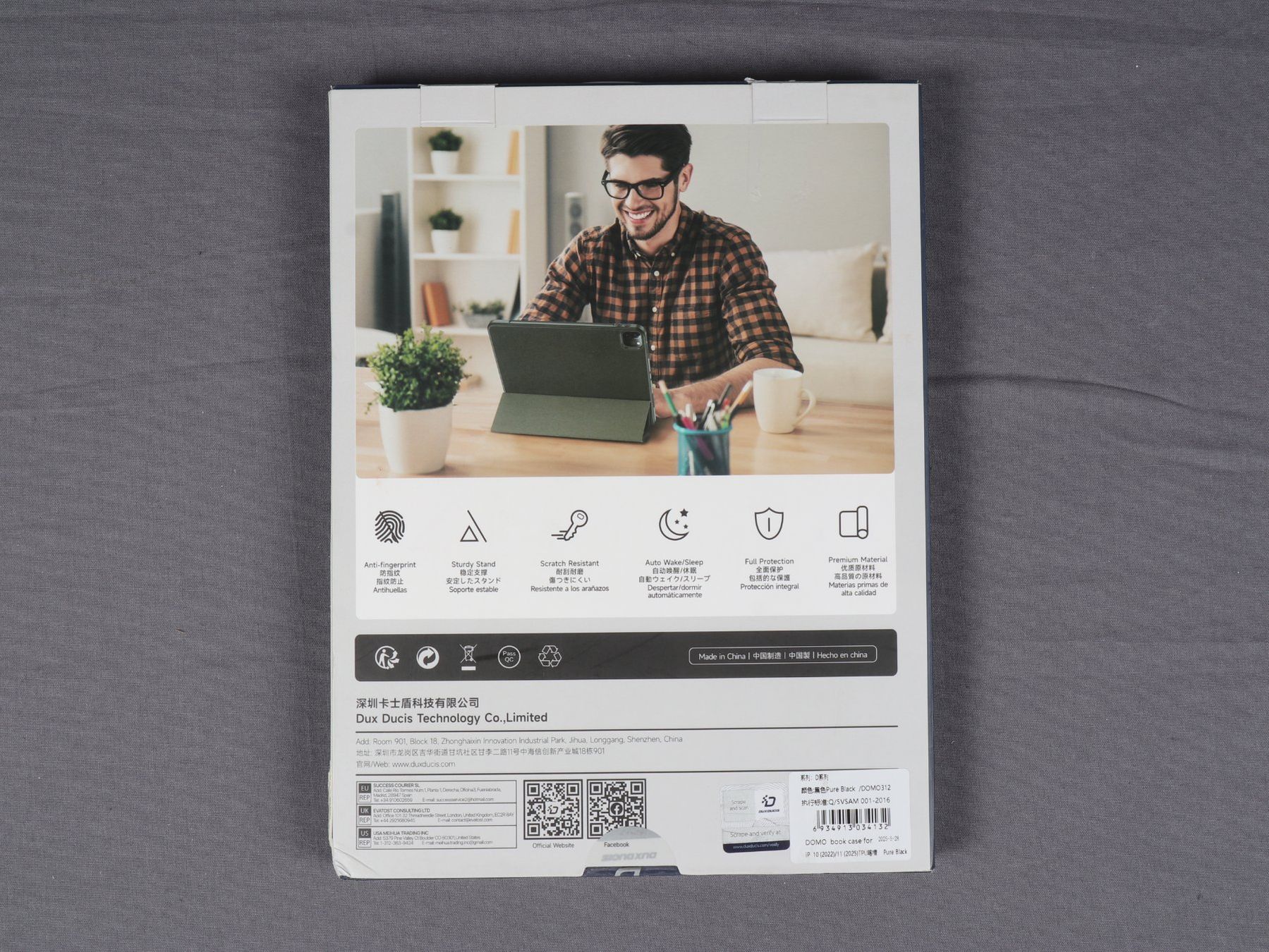 Coques & Sacs: DOMOSERIES Tri-fold tablet case – Neuf (Voir description) à Steinen par Restwert_Steinen 5