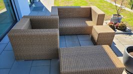 Sommer-Lounge-Set aus Rattan für den Garten ☀️