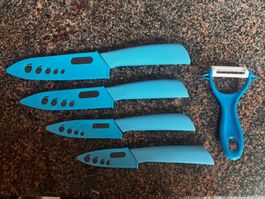 Küchenmesser Set 4-teilig mit Sparschäler