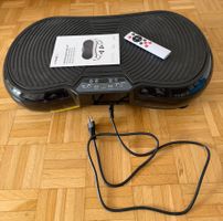 Vibrationsplatte WELL-FIT schwarz mit Fernbedienung und A...