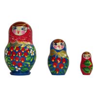 Babuschka Puppen 3tlg, 8cm (Matrjoschka)