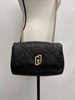 Neue Liu Jo Tasche Sucira S schwarz Kette gold Veganes Leder