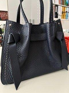 Borse da donna: Visona Lederhandtasche dunkelblau – Usato da Baar venduto da Elisabeth075