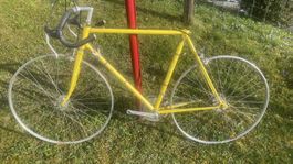 Originales Tigra Rennvelo, gelb, Vintage, Retrorennrad