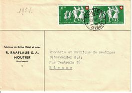 Brief, R. Raaflaub  Moutier  1951
