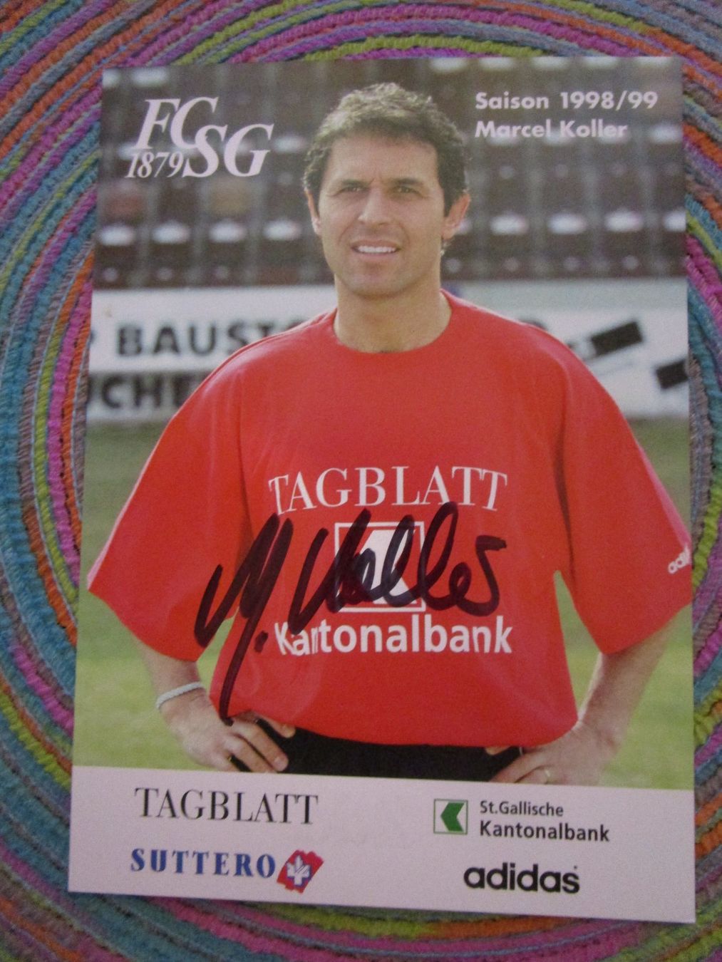 Autographes: FC ST.GALLEN MARCEL KOLLER TRAINER AUTOGRAMM ANTIK – D'occasion à GUTENSWIL par Alpina6