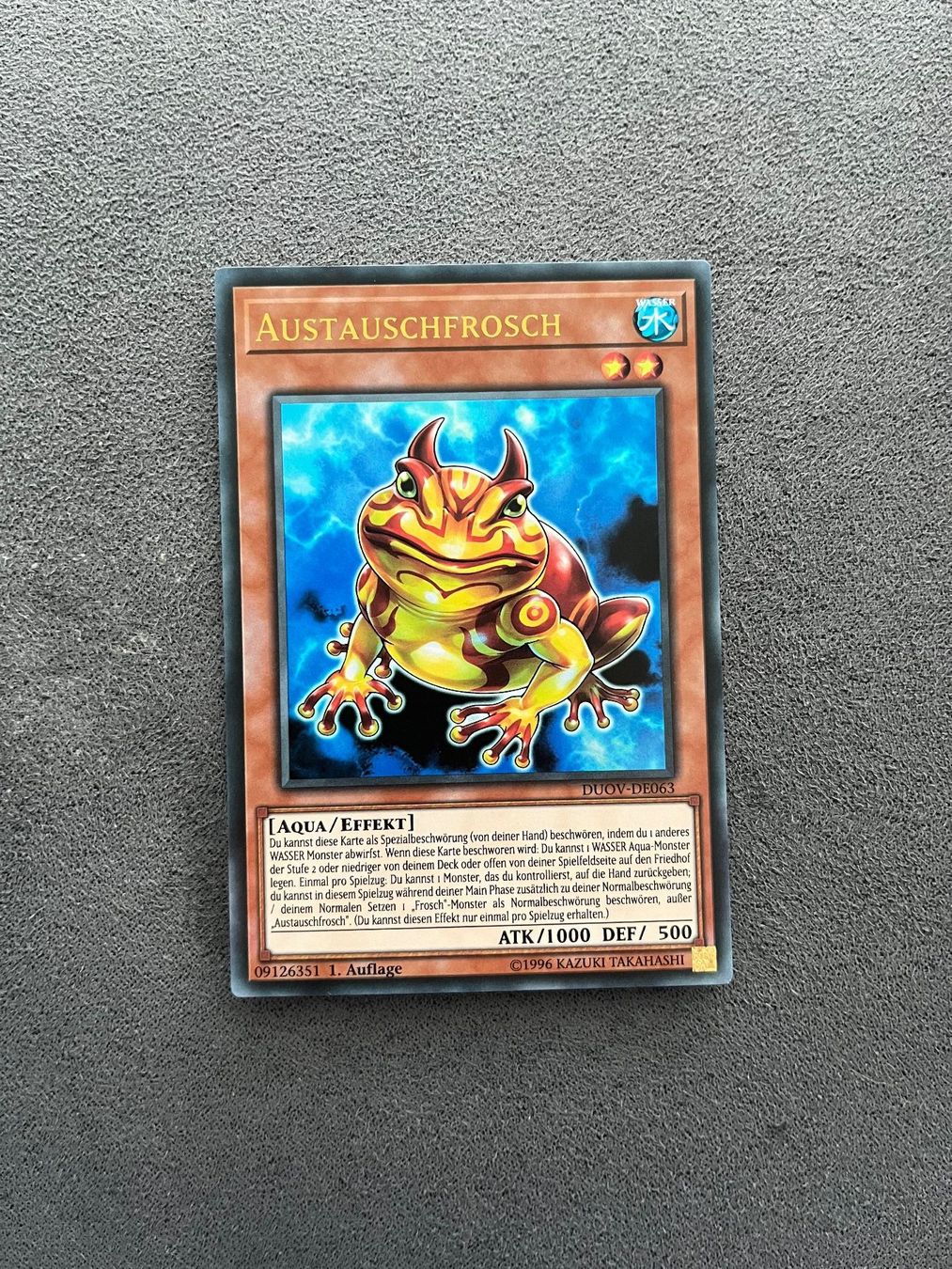 Yugioh Cartes à collectionner: Austauschfrosch (DUOV-DE063), Ultra Rare – D'occasion à Gränichen par Pauli94