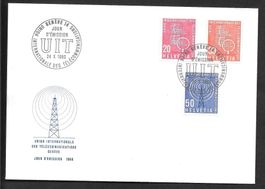 FDC Serie 7 - 9 UIT (D XI) ET Genève 24.10.1960