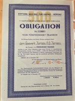 Saalbau Kasino Herisau Obli 500 1937 mit Namen des Inhabers