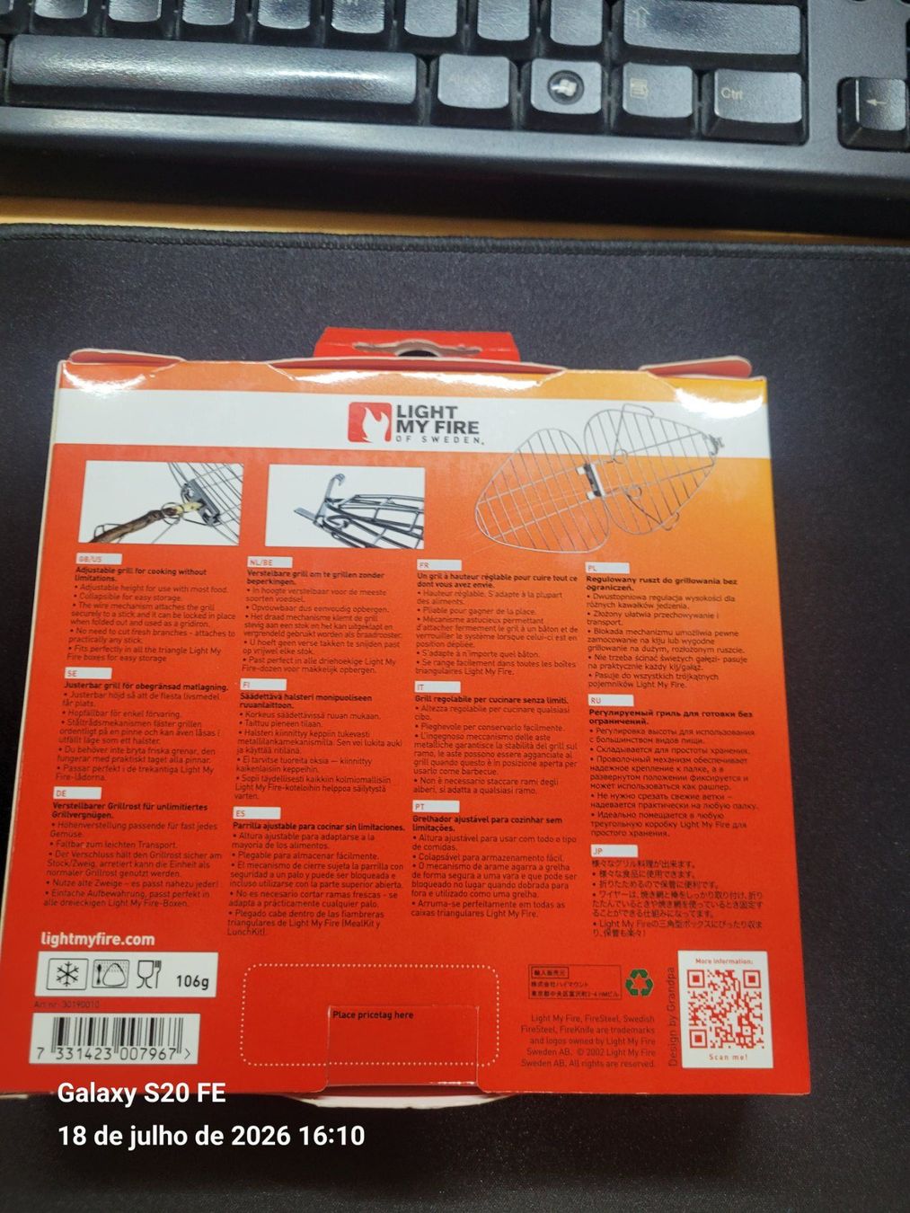 Griglie: GrandPa's FireGrill pliable neuf – Nuovo e nell'imballaggio originale da Romont FR venduto da moto41 2