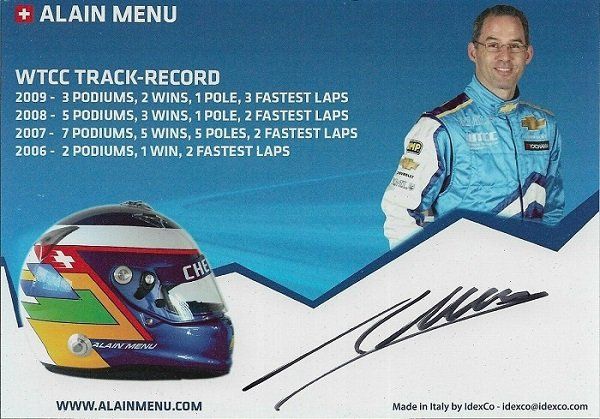 Autografi: Autogrammkarte Alain Menu 2006 – Usato da Solothurn venduto da F1shop1