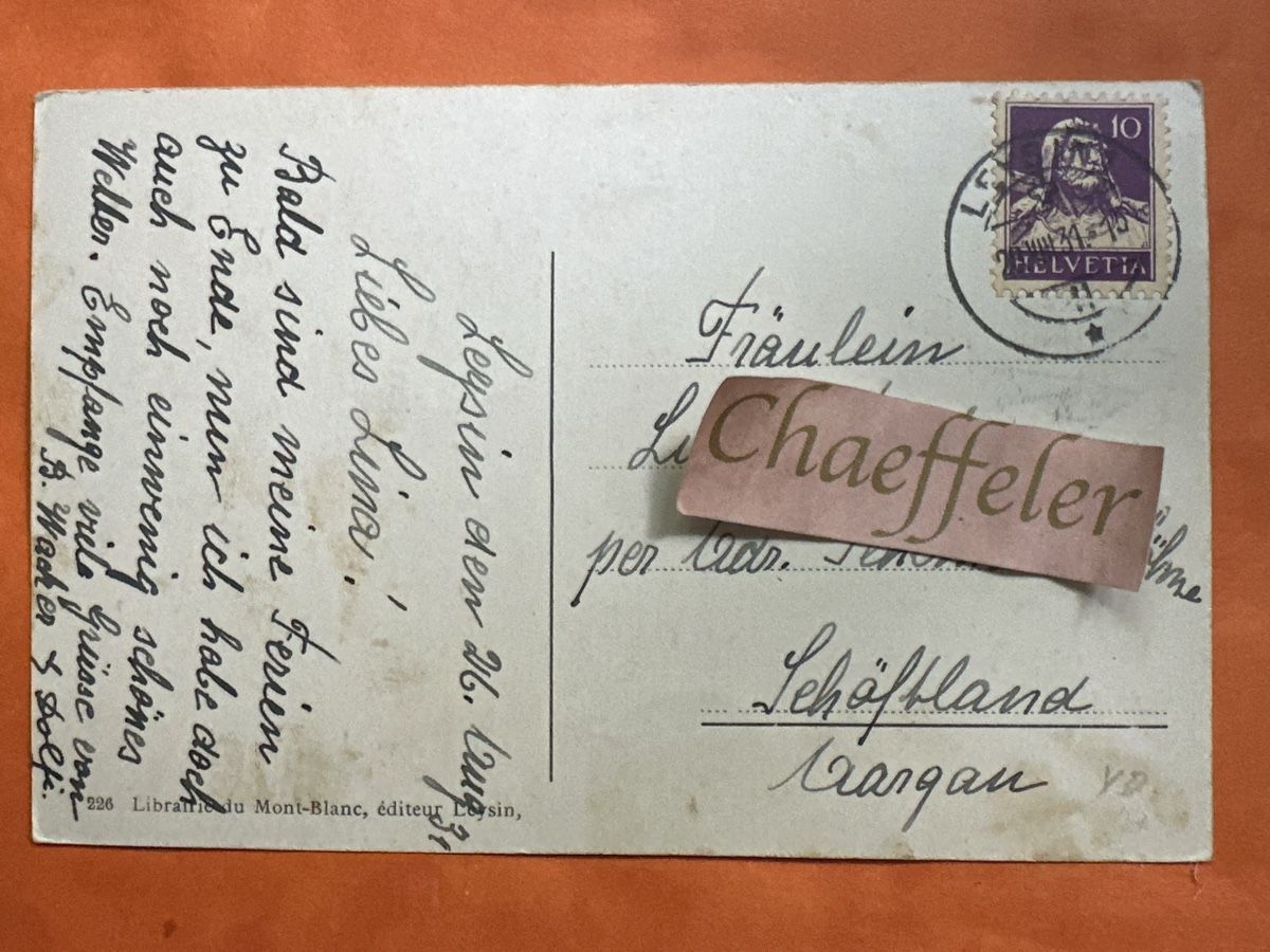 Cartes postales: Alte Ansichtskarte 1931 Leysin mit Stempel – D'occasion à Zürich par Chaeffeler 1
